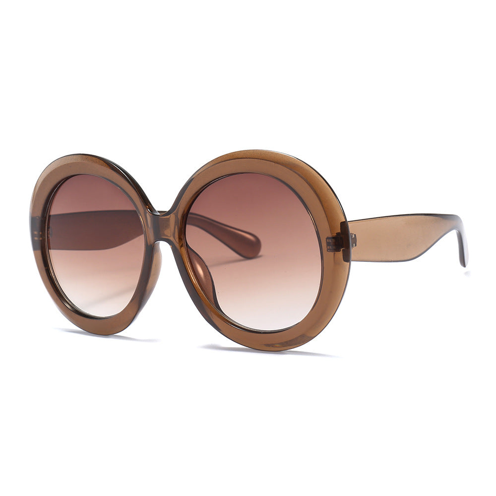 Wholesale Round large frame fashion street style personality trend Sunglasses